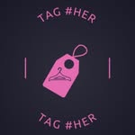 TAG-her real pink clothing-tag logo